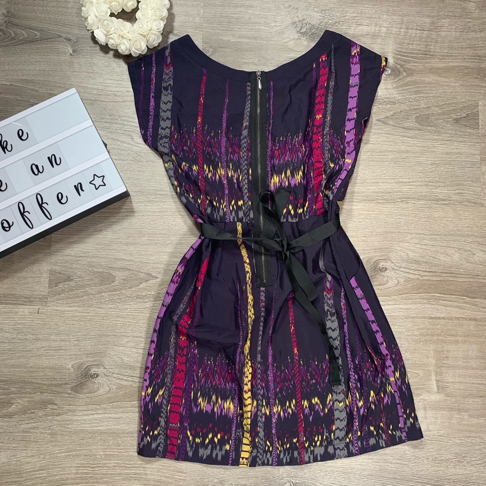 BeBop women’s purple print dress - Picture 5 of 7